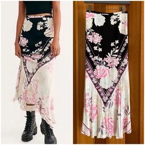 FREE PEOPLE | Bali After Hours floral maxi skirt